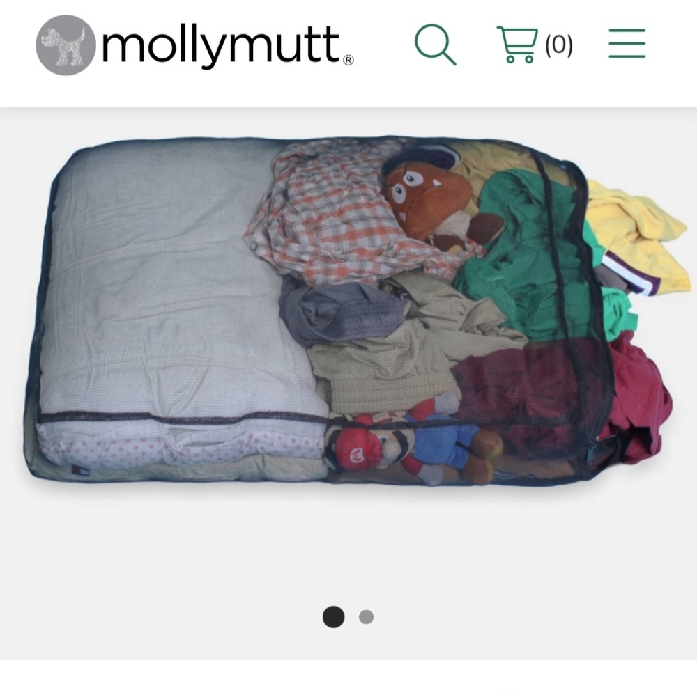 Black dog bed Stuff Sack by molly mutt. NWOT - Picture 2 of 7